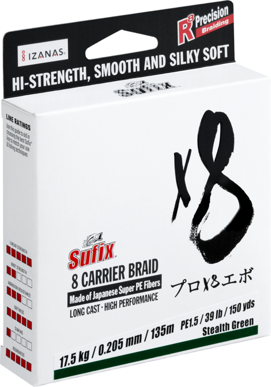 Sufix X8 braid Green